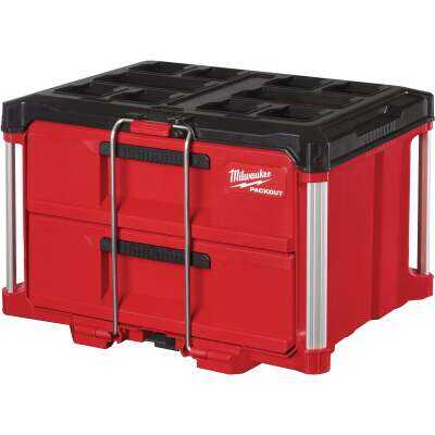 Milwaukee PACKOUT 2-Drawer Toolbox, 50 Lb. Capacity